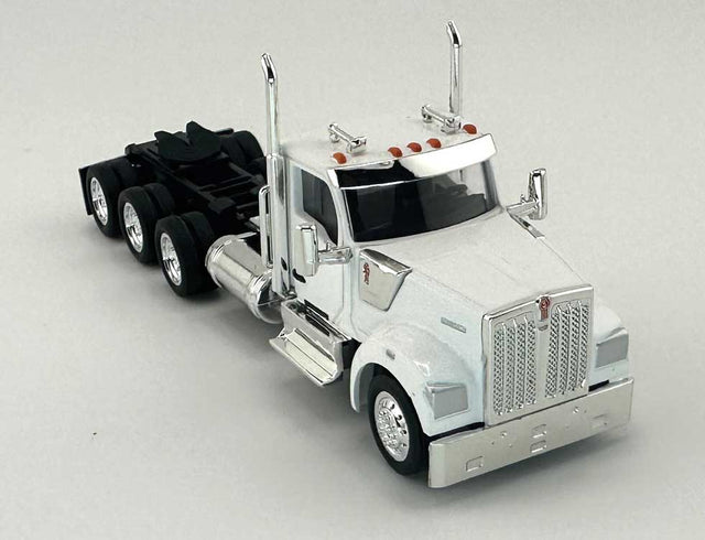 Kenworth 990 3-Axle Day-Cab Semi Tractor - Assembled -- White-1