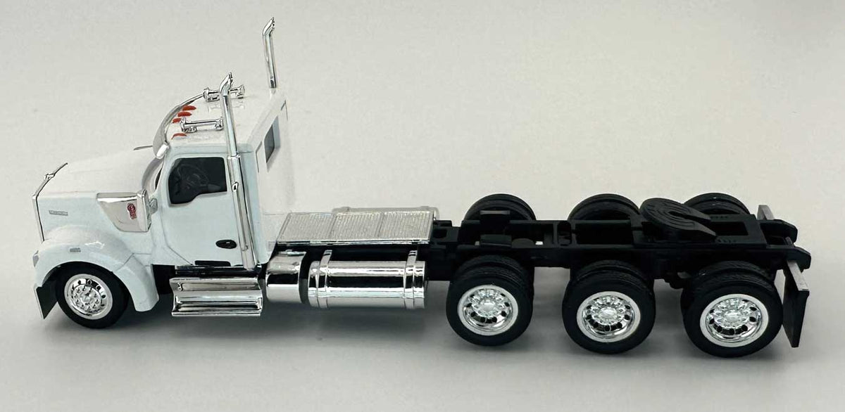 Kenworth 990 3-Axle Day-Cab Semi Tractor - Assembled -- White-3