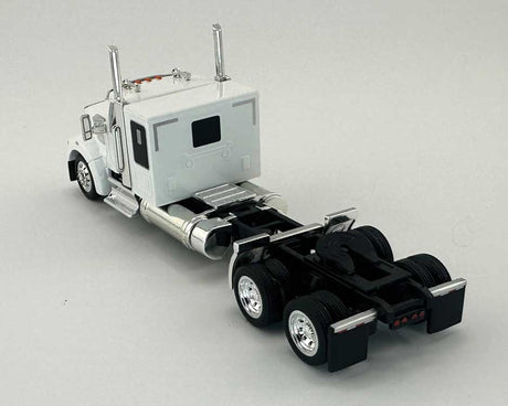 Kenworth 990 Flat-Top Sleeper-Cab Semi Tractor - Assembled -- White-2