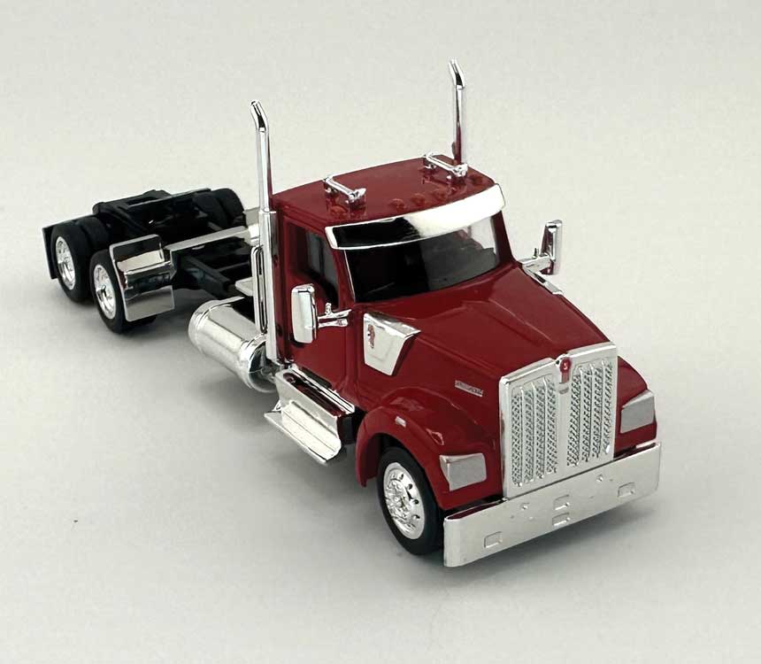 Kenworth 990 2-Axle Day-Cab Semi Tractor - Assembled -- Red-1