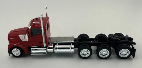 Kenworth 990 3-Axle Day-Cab Semi Tractor - Assembled -- Red-3