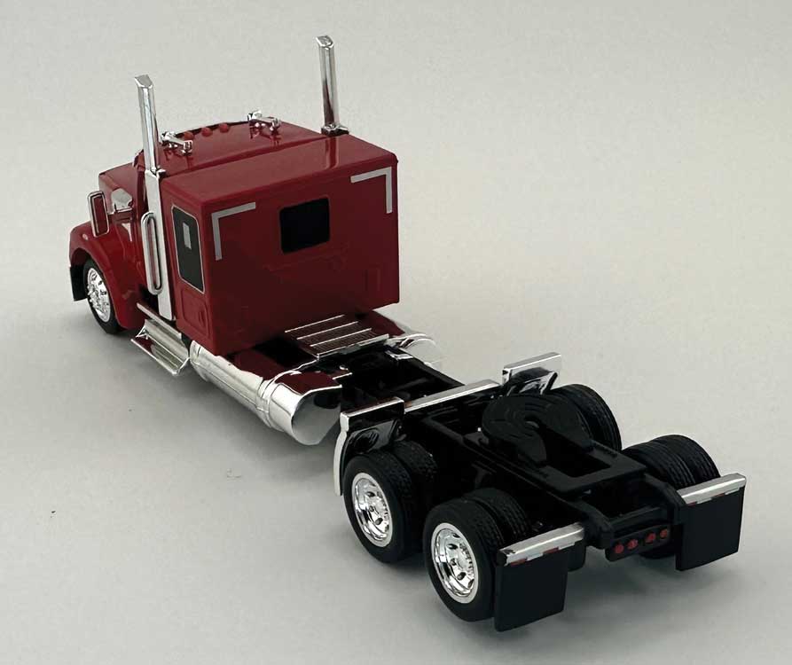 Kenworth 990 Flat-Top Sleeper-Cab Semi Tractor - Assembled -- Red-2