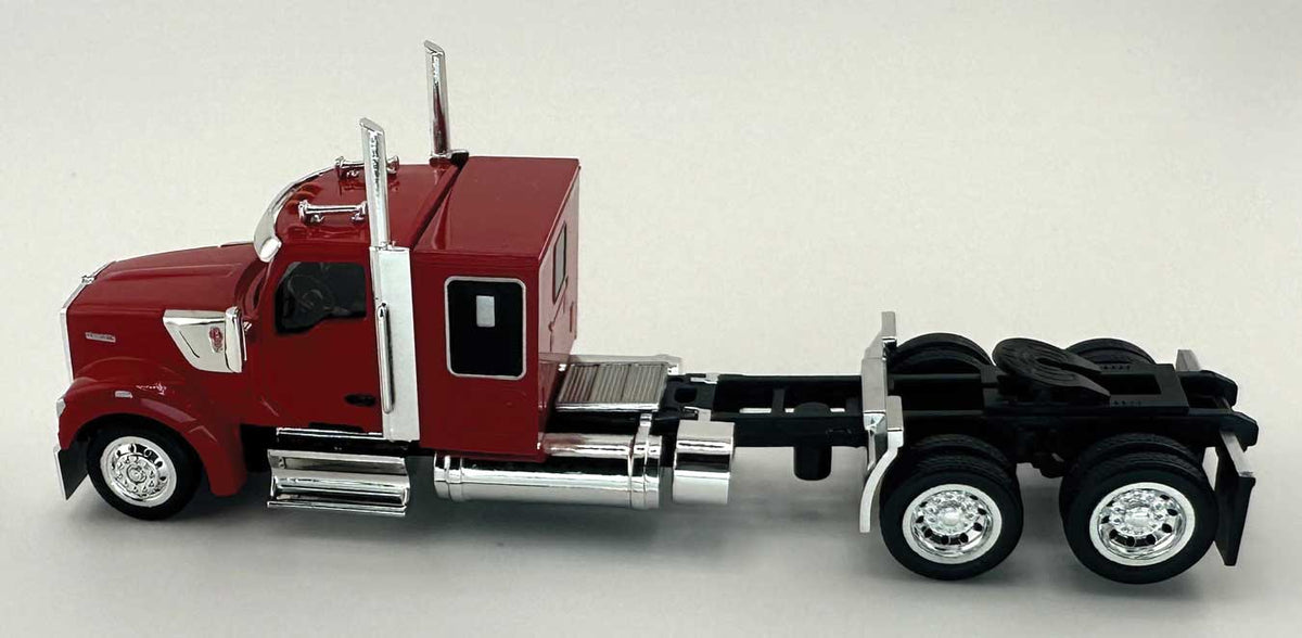 Kenworth 990 Flat-Top Sleeper-Cab Semi Tractor - Assembled -- Red-3