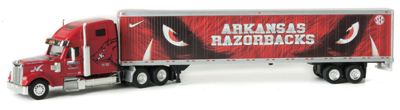 Freightliner Coronado High Roof Sleeper Cab w/53' Dry Van Trailer -- Arkansas Razorback