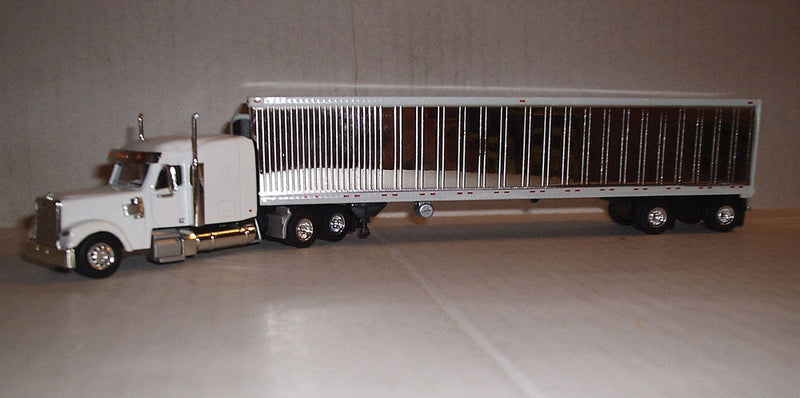 Coronado Midroof Sleeper-Cab Tractor w/Spread-Axle Reefer Trailer - Assembled -- White
