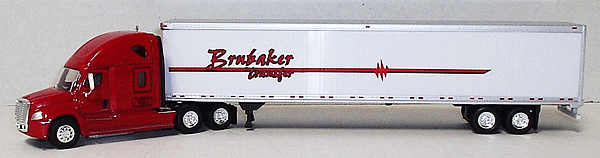 Cascadia Sleeper Cab w/53' Dry Van Trailer - Assembled -- Brubaker