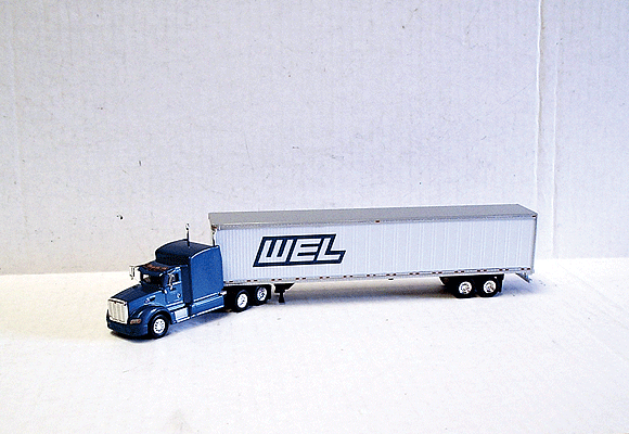 Peterbilt 386 Sleeper Cab w/53' Dry Van Trailer - Assembled -- WEL
