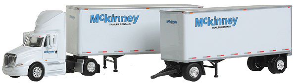 Prostar Day Cab w/28' Double Van Trailers - Assembled -- McKinney