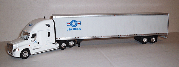 Semi Truck Freightliner Cascadia Sleeper w/53' Dry Van - Assembled -- USA