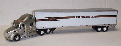 Peterbilt 587 Sleeper Tractor w/53' Dry Van Trailer - Assembled -- May Trucking
