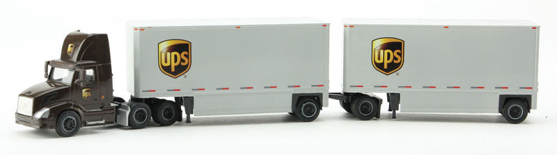 Volvo Day Cab w/2 Drop-Deck Trailers - Assembled -- UPS