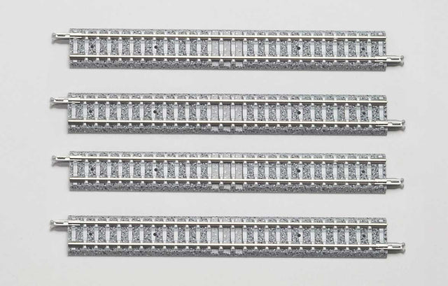 Straight Track with Concrete Ties S140 - Fine Track -- 5-1/2"  140mm pkg(4)