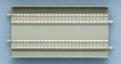 Straight Double Slab Track DS140-SL - Fine Track -- 5-1/2"  140mm pkg(2)