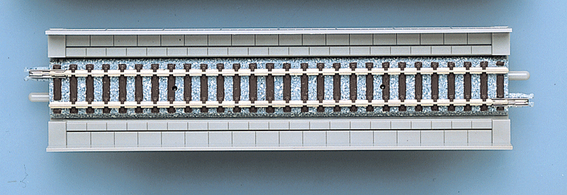 Straight Overhead Viaduct Track HS140 - Fine Track -- 5-1/2"  140mm pkg(2)