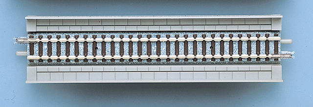 Straight Overhead Viaduct Track HS140 - Fine Track -- 5-1/2"  140mm pkg(2)