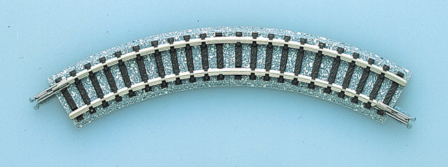 Super Mini Curved Track C103 - Fine Track -- 4-1/16" 103mm Radius, 2 Each 30 & 60 Degree Sections