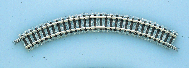 Mini Curved Track C140 - Fine Track -- 5-1/2" 140mm Radius, 2 Each 30 & 60 Degree Sections