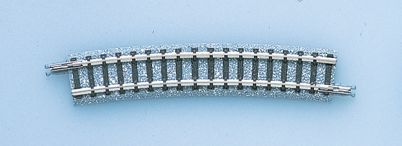 Curve Track C354-15 - Fine Track -- 13-15/16" 354mm Radius, 15 Degree Sections pkg(2)