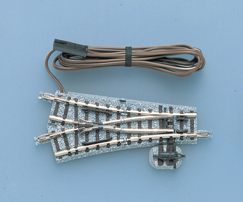 Remote Turnout (Points) N-PY280-15 - Fine Track -- Wye 5-1/2" 140mm Radius, 30 Degree Diverging Routes