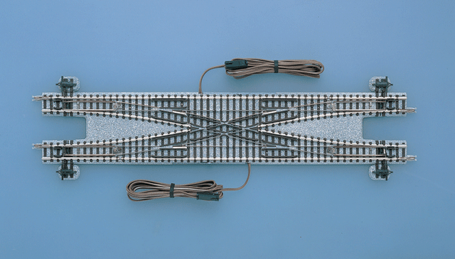 Remote Double Crossover (Points) N-PX280 - Fine Track -- 11"  280mm Radius, 15-Degree Diverging Routes
