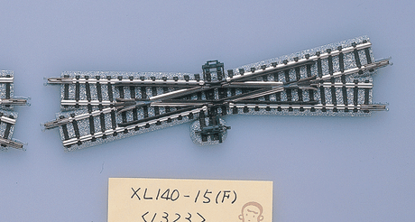 15 Degree Crossing XL140-15 - Fine Track -- Left Hand 5-1/2"  140mm Straight Length