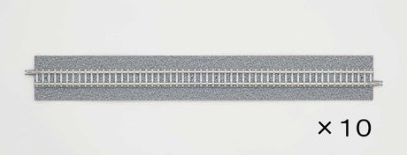 Wide-Roadbed PC Straight Track S280 - WP - Fine Track -- pkg(10)