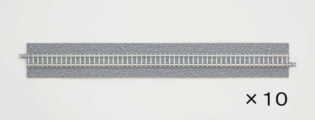 Wide-Roadbed PC Straight Track S280 - WP - Fine Track -- pkg(10)