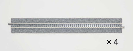 Wide-Roadbed Straight Track S280-WP - Fine Track -- 11" 280mm pkg(4)