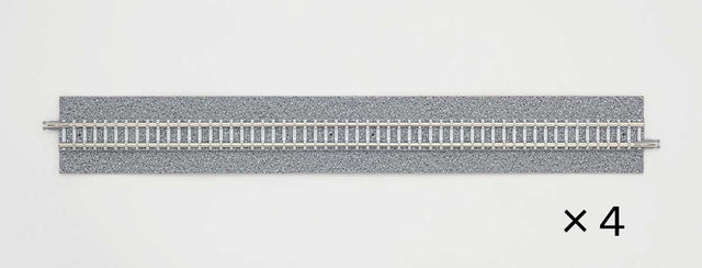 Wide-Roadbed Straight Track S280-WP - Fine Track -- 11" 280mm pkg(4)