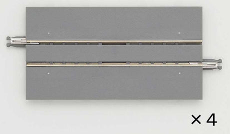 Wide Trolley-Streetcar (Tram) Straight S70-WT - Fine Track -- 2-3/4" 70mm pkg(4)