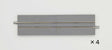 Street Track Straight S140-WT - Fine Track -- 5-1/2"  140mm pkg(4)