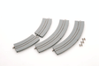 Wide Trolley/Streetcar (Tram) Mini Curve C177-WT - Fine Track -- 7"  177mm; 2 Each: 30- & 60-Degree Sections pkg(4)