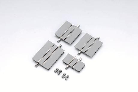 Wide Trolley/Streetcar (Tram) Straight 4-Piece Set S18.5/37/47.5-WT - Fine Tra -- 1 Each 3/4 & 1-7/8"  18.5 & 47.5mm & 2 Each 1-7/16" 37mm Sections