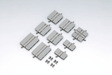 Wide Trolley/Streetcar (Tram) 90 Degree Crossing X37-90-WT - Fine Track -- 4-1/16" 103mm, 1-7/16" 37mm Straight Length