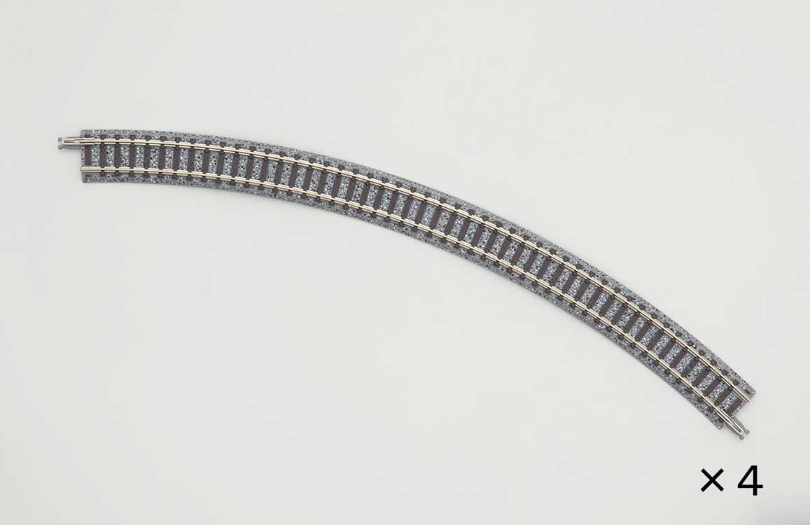 Curve Track C317-45 - Fine Track -- 12-1/2"  317mm Radius, 45 Degrees pkg(4)