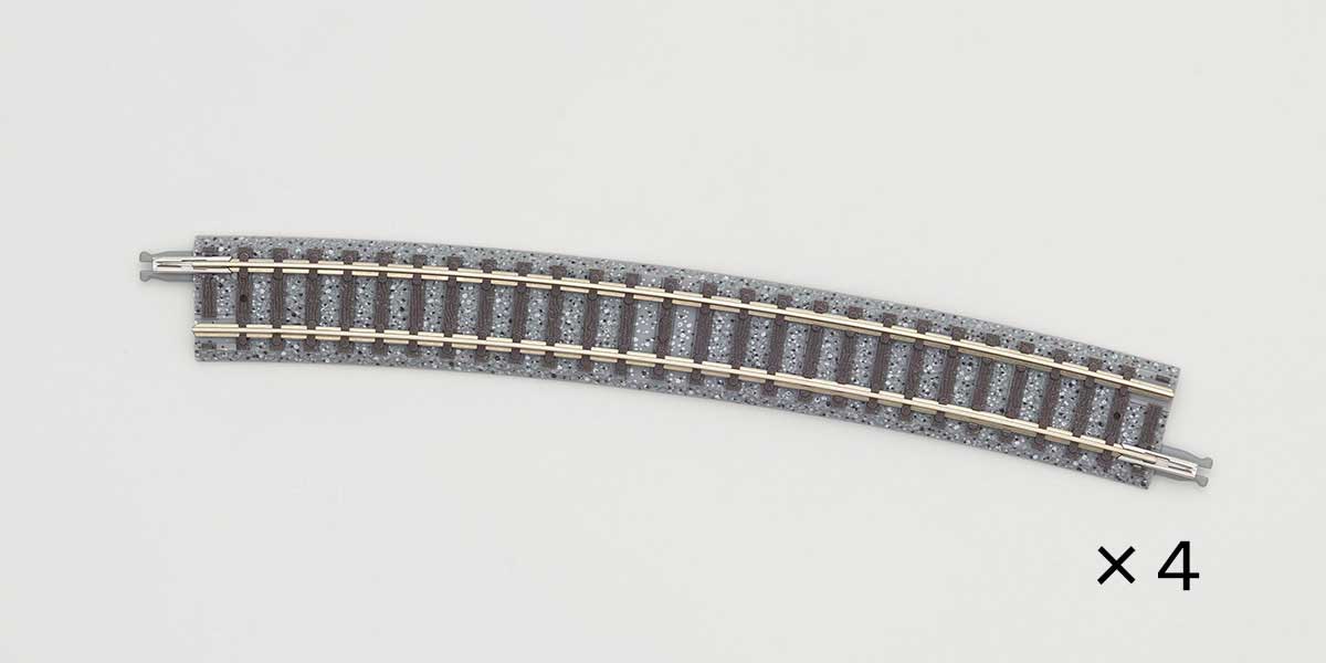 Curve Track C541-15 - Fine Track -- 21-5/16"  541mm Radius, 15 Degrees pkg(4)