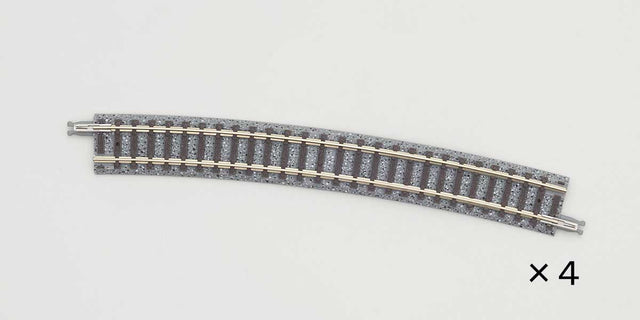 Curve Track C541-15 - Fine Track -- 21-5/16"  541mm Radius, 15 Degrees pkg(4)