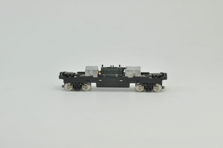 TM-21 Power Chassis, Scale 45' 11"  14m Long - Standard DC -- 3-7/16"  8.8cm, 2-1/4"  5.66cm Truck Spacing, 1/2"  1.4cm Axle Spacing