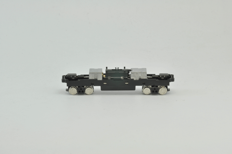 TM-22 Power Chassis, Scale 45' 11"  14m Long - Standard DC -- 3-7/16"  8.8cm, 2-1/4"  5.66cm Truck Spacing, 15/32"  1.2cm Axle Spacing