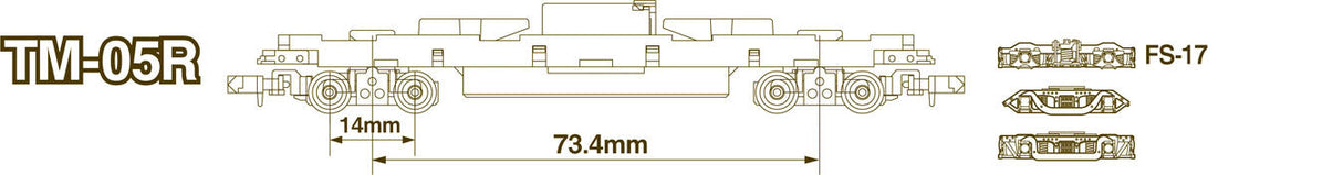 TM-05R Class A Power Chassis, Scale Length: 62'4"  17m - Standard DC -- Kit