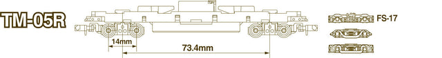 TM-05R Class A Power Chassis, Scale Length: 62'4"  17m - Standard DC -- Kit