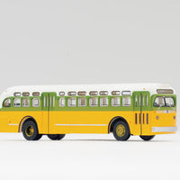 North American GMC TDH-4512 Bus - Unpowered - World Bus Collection -- Yellow, Green, White