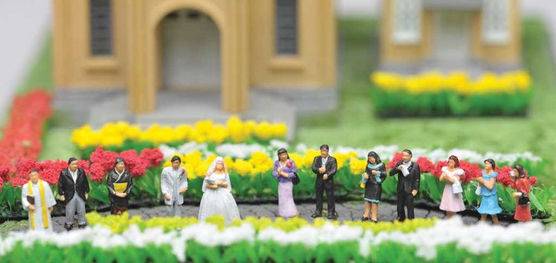 Japanese Wedding Scene Figures -- pkg(12)