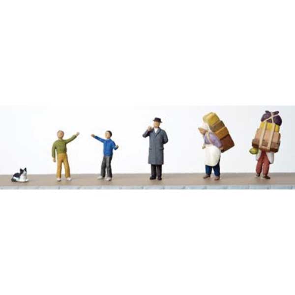 Train Passengers with Cat