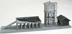 Locomotive Servicing Water Tower and Coal Bunker -- Kit