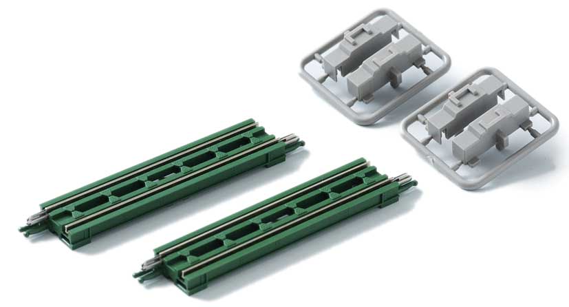 Through Girder Bridge 2-Pack - Fine Track -- Green, 2.75"  70mm