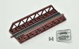 Pony Truss Steel Bridge - Kit -- 5-1/2"  14cm (red)-1