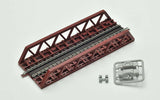 Pony Truss Steel Bridge - Kit -- 5-1/2"  14cm (red)-1