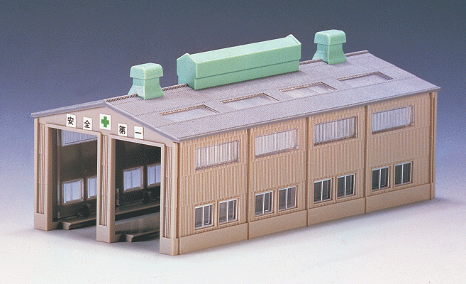 Corrugated Metal 2-Stall Engine House -- Kit