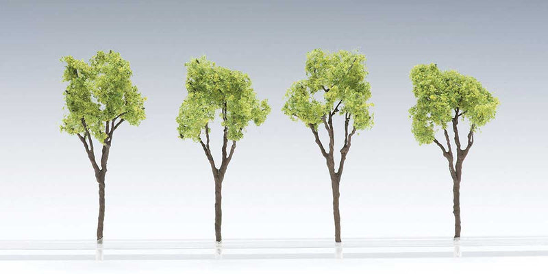 Deciduous Trees without Bases -- Light Green pkg(4)